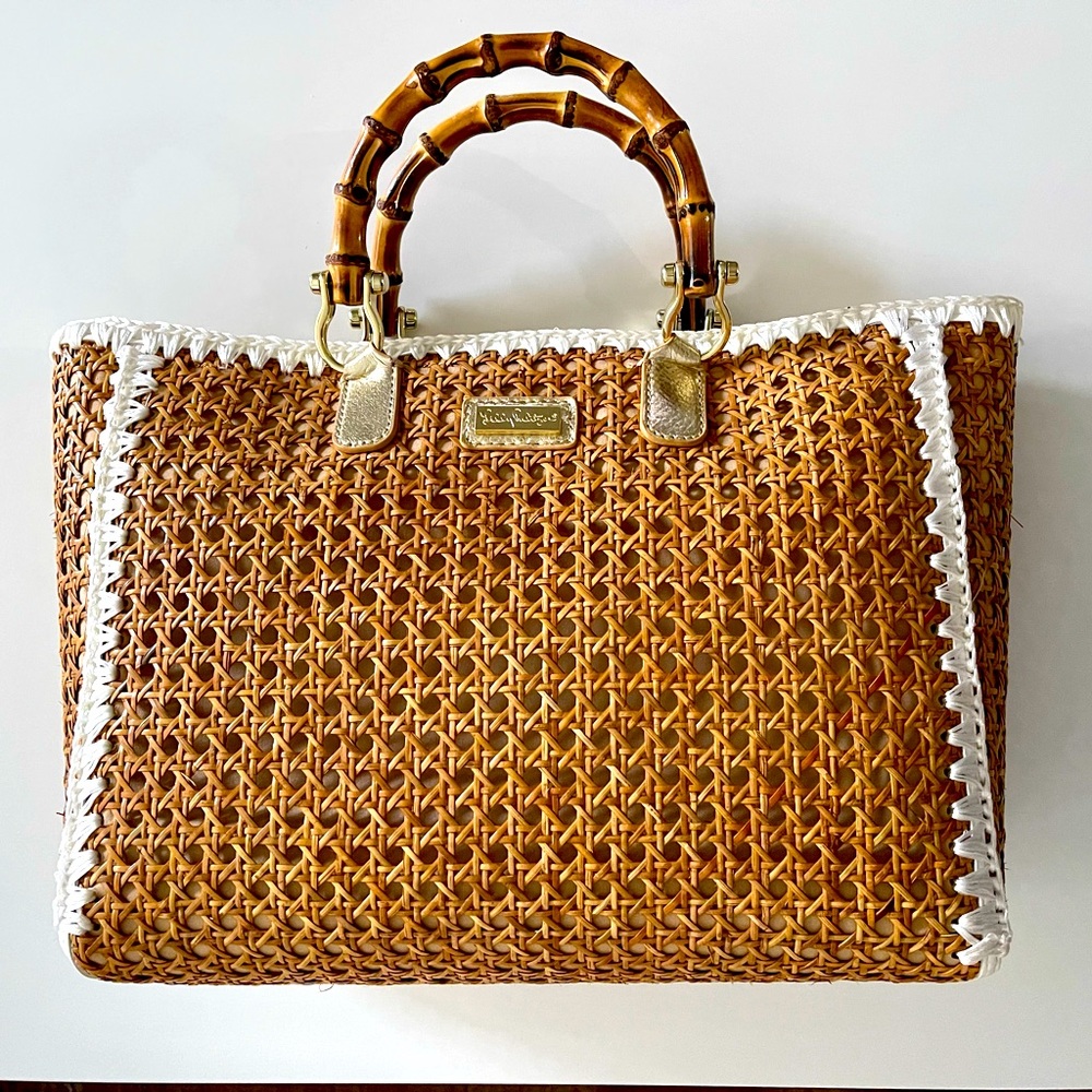 Lilly Pulitzer Greydon Cane Tote